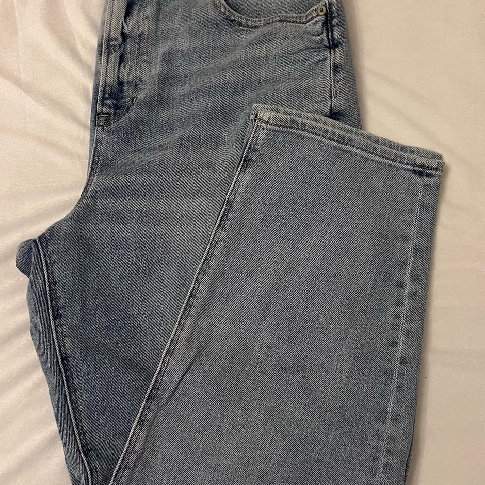 American Eagle Outfitters Blue Mom Straight Jeans
